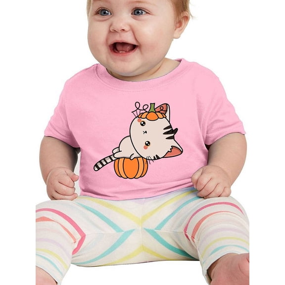 Cute Kittyboo Pumpkin Costume. T-Shirt Infant -Image by Shutterstock, 24 Months