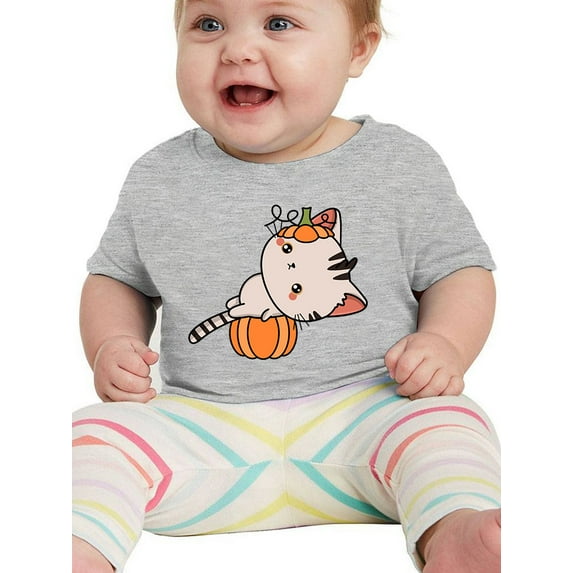 Cute Kittyboo Pumpkin Costume. T-Shirt Infant -Image by Shutterstock, 6 Months