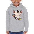 thumbnail image 1 of Cute Kittyboo W Colorful Flags Hoodie Toddler -Image by Shutterstock,  2 Toddler, 1 of 4