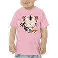 thumbnail image 1 of Cute Kittyboo With Colorful Flag T-Shirt Toddler -Image by Shutterstock,  3 Toddler, 1 of 4