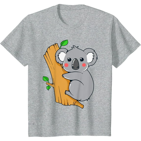 Cute Koala Bear Softstyle Unisex T-Shirt,Sport Grey Color,Size YM