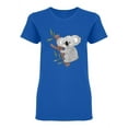 thumbnail image 1 of Cute Koala Design T-Shirt Women -Image by Shutterstock, Female x-Large, 1 of 2