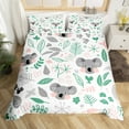 Cute Koala Duvet Cover Queen Size,Cartoon Koala Comforter Cover for