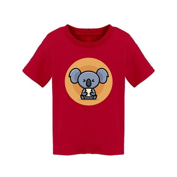 Cute Koala Eating Bread  T-Shirt Toddler -Image by Shutterstock,  4 Toddler