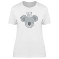 thumbnail image 1 of Cute Koala Face Cartoon T-Shirt Women -Image by Shutterstock, Female Small, 1 of 2