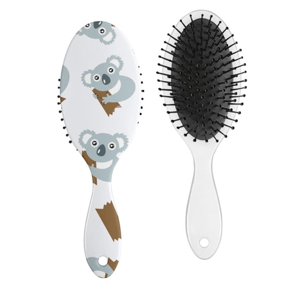 Cute Koala Hair Comb - Anti-Frizz Gentle Detangler with Flexible Bristles, Perfect for Daily Use & Travel