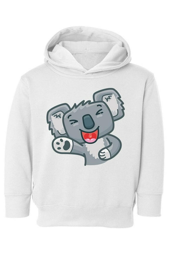 Cute Koala Laughing Hoodie Toddler -Image by Shutterstock,  4 Toddler
