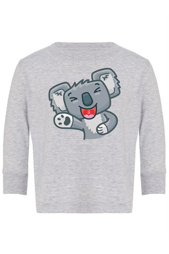 Cute Koala Laughing Long Sleeve Toddler -Image by Shutterstock,  4 Toddler