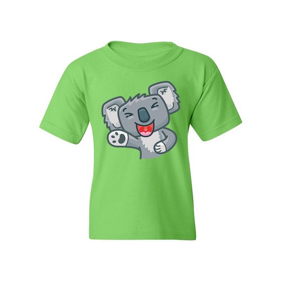 Cute Koala Laughing T-Shirt Juniors -Image by Shutterstock,  Large