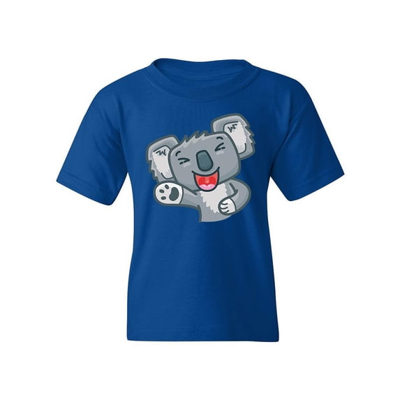 Cute Koala Laughing T-Shirt Juniors -Image by Shutterstock, Medium