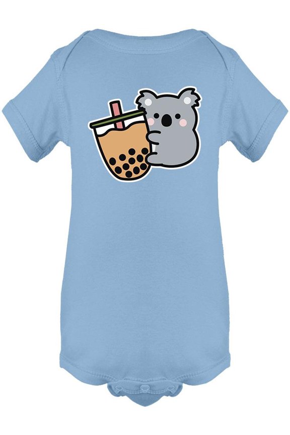 Cute Koala Loves Boba Tea Bodysuit Infant -Image by Shutterstock, 24 Months