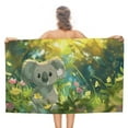 thumbnail image 1 of Cute Koala Microfiber Lightweight Beach Towel Quick Dry Absorbent Thin Towels for Swimming Pool Camping Beach Easy for Vacation Essentials, 1 of 7