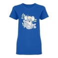 thumbnail image 1 of Cute Koala Mother With Children T-Shirt Women -Image by Shutterstock, Female XX-Large, 1 of 2