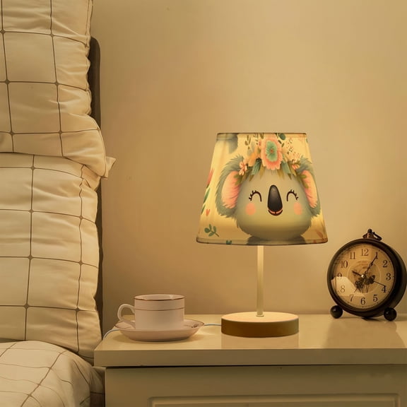 Cute Koala Mouse LED Desk Lamp Table Lamp USB Bedside Nightstand Small Lamp for Bedroom Living Room Kids Room