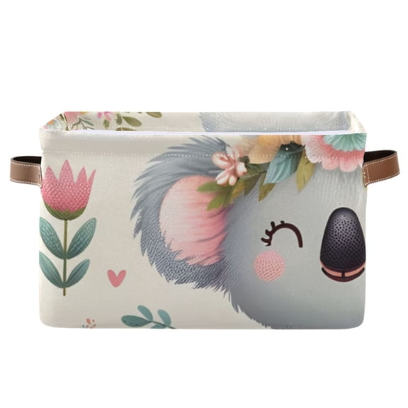 Cute Koala Mouse Storage Bins Baskets With Handles Storage Box Clothes Organizer Organization Toys