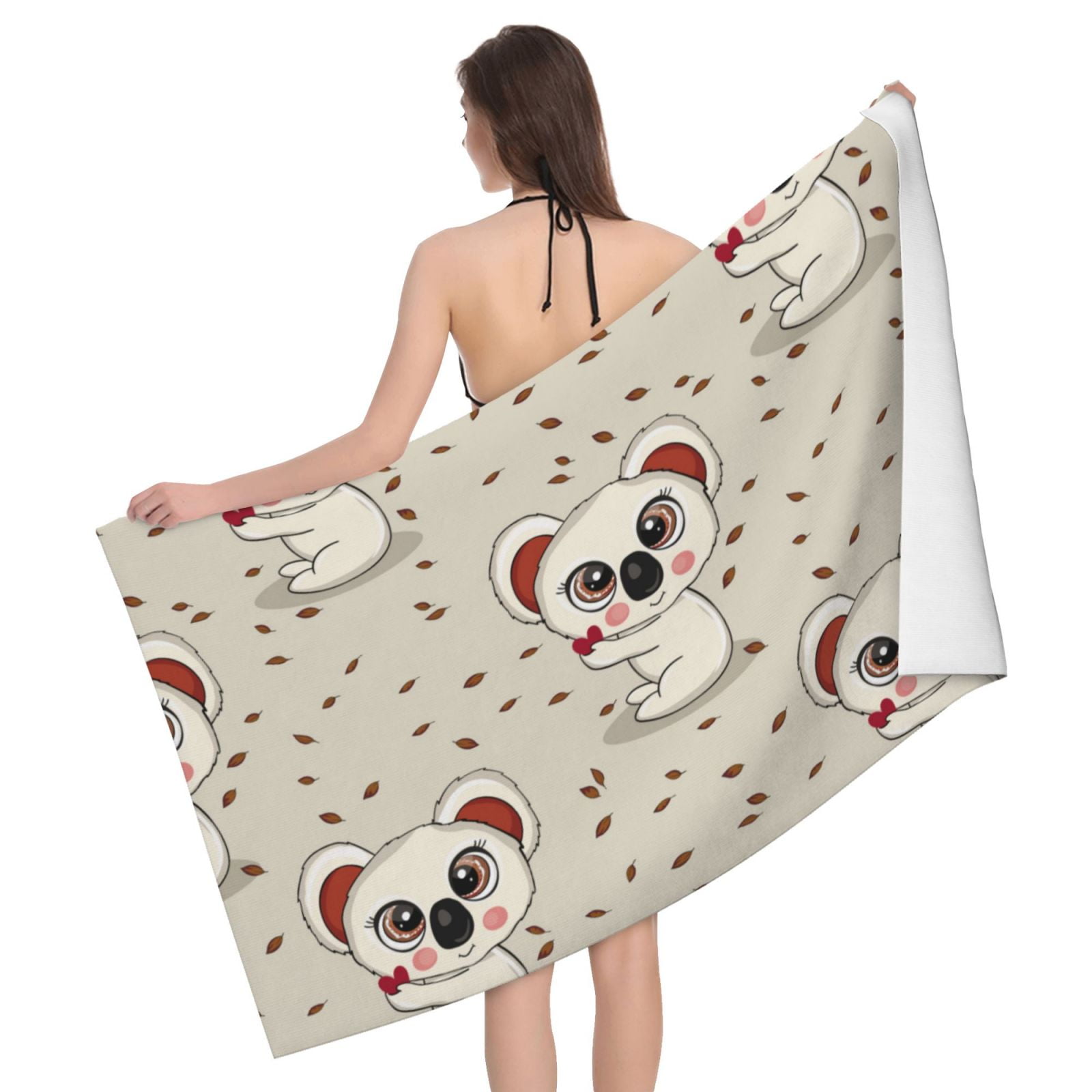 "I Just Freaking Love Koalas" Kitchen Towel - Decorative Hand Towel 16x24 Inches, Koala Bathroom Towel