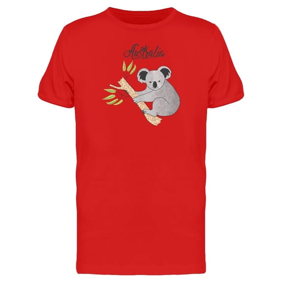 Cute Koala On A Tree Branch Tee Men's -Image by Shutterstock