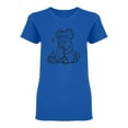 thumbnail image 1 of Cute Koala Outline Design Tee Women's -Image by Shutterstock, 1 of 2