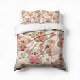 thumbnail image 1 of Cute Koala Pattern Bedding Set 3 Pcs Soft Microfiber Quilt Cover For Bedroom Decor, Comforter Cover With 2 Pillowcase, 1 of 5