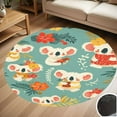 thumbnail image 1 of Cute Koala Pattern Round Carpet Living Room Bedroom Home Decoration Coffee Table Mat Lounge Rug Chair Mats, 1 of 5