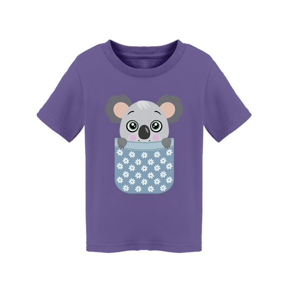 Cute Koala Peeking Inside Pocket T-Shirt Toddler -Image by Shutterstock, 2 Toddler