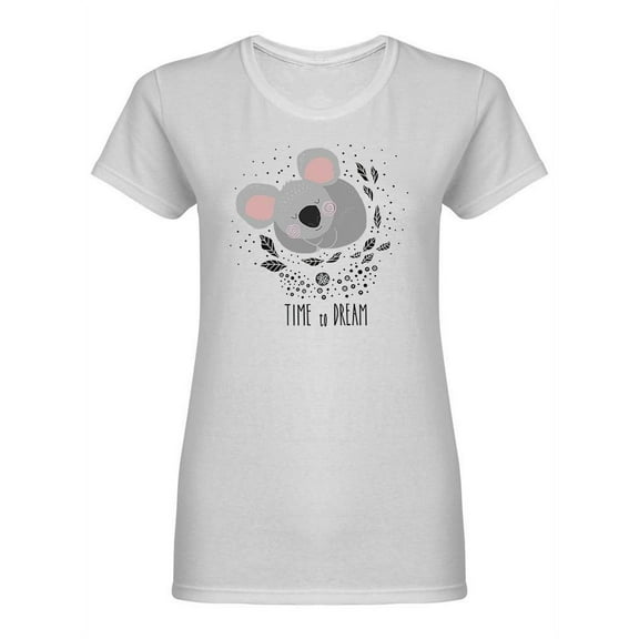 Cute Koala Scandinavian Style T-Shirt Women -Image by Shutterstock, Female Medium