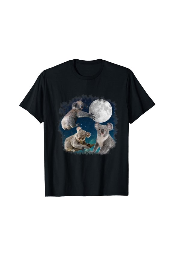 Cute Koala Shirt for Men Funny Koala T-Shirt for Women Cotton Summer Top Tee
