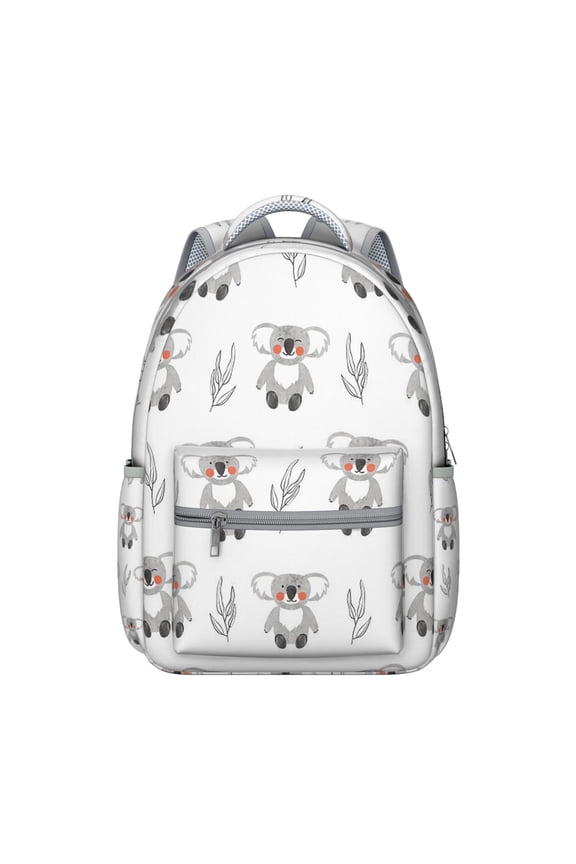 Cute Koala Student Backpack for School Cartoon Animal Pattern Australian Koala Bear Design Print Bookbag for Student