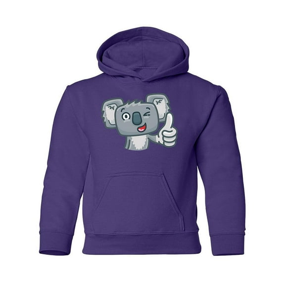 Cute Koala Thumb Up Hoodie Juniors -Image by Shutterstock,  Large