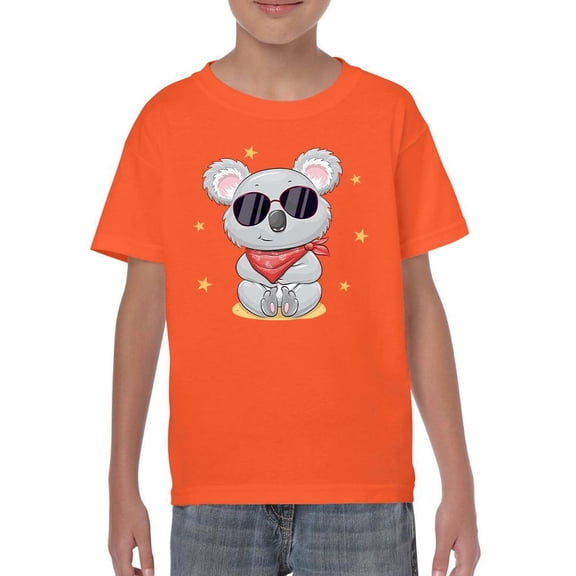 Cute Koala W Red Scarf T-Shirt Juniors -Image by Shutterstock, x-Small