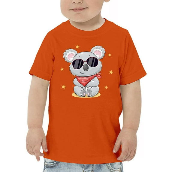 Cute Koala W Red Scarf T-Shirt Toddler -Image by Shutterstock, 3 Toddler