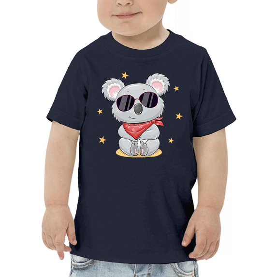 Cute Koala W Red Scarf T-Shirt Toddler -Image by Shutterstock, 4 Toddler