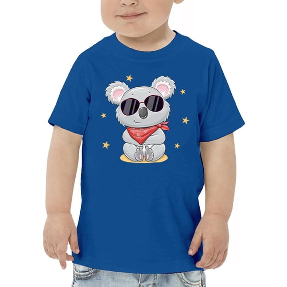 Cute  Koala W Red Scarf T-Shirt Toddler -Image by Shutterstock,  4 Toddler