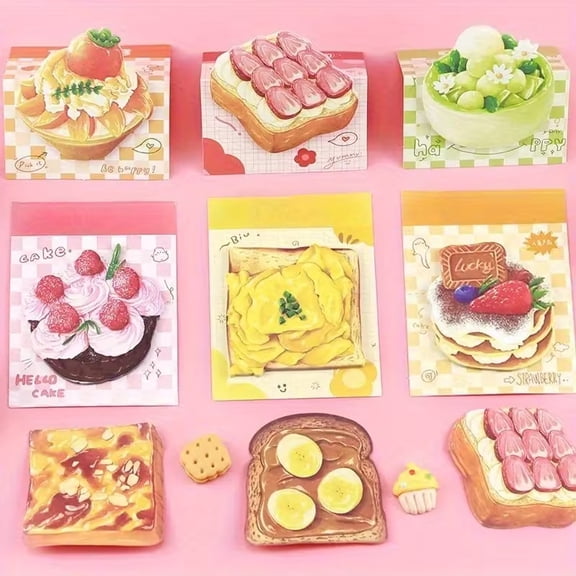 Cute Korean Cartoon Animal Sticky Notes - 8 Unique Designs, 160 Sheets for Messages & Reminders