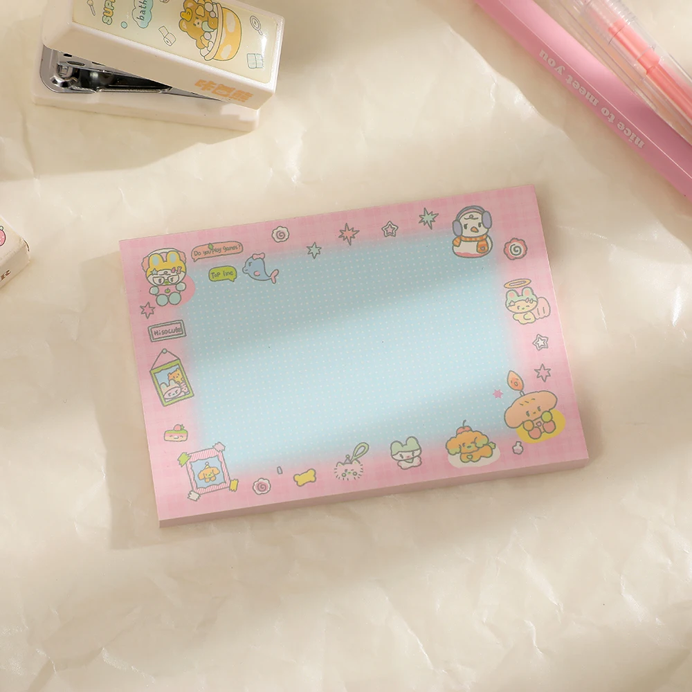Cute Korean Memo Pad Material Paper Notepad Stationery Supplies Office ...