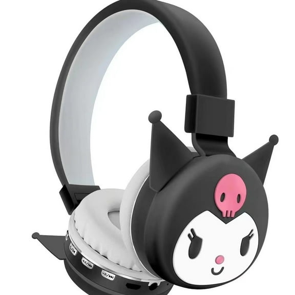 Cute Kuromi Headphones, Cartoon Over-Ear Bluetooth Headphones, Bluetooth Wireless HeadphonesTeens and Adults