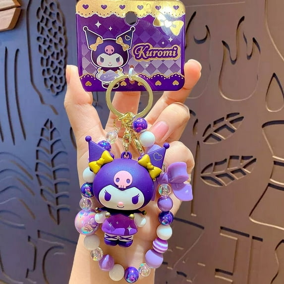 Cute Kuromi Keychains & Pendants - Cute Kawaii Key Rings for Girls & Boys, Car & Backpack Accessories