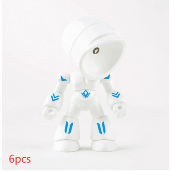 Cute LED Hero Table Lamp Mini Portable Cool Mecha Cute Robot Night Light Bedroom Home Decoration Kids Boys Gifts