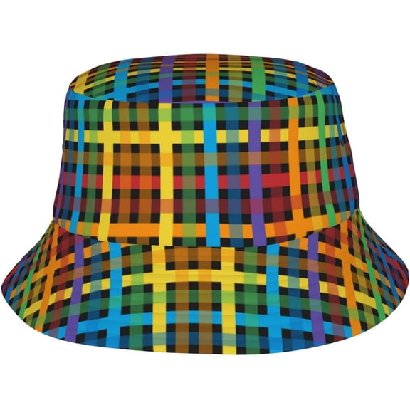 Cute LGBT Gay Pride Rainbow Bucket Hats for Women Men Fashion Sun Cap Packable Outdoor LGBT Fisherman Hat