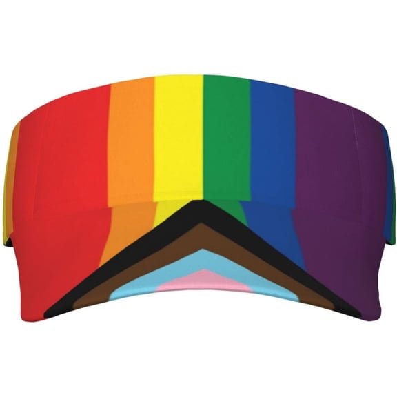 Cute LGBT Hats Rainbow LGBT Gay Pride Sun Visor Hat Adjustable Outdoor Sports Cap for Men Women Adults