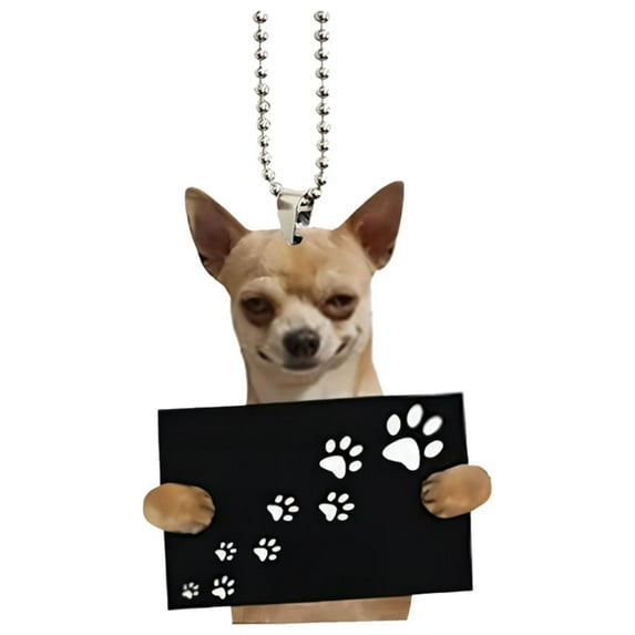 Cute Labrador Puppy Dog Tag Necklace for Dog Lovers Adorable 3D Pocket Puppy Pendant with Ball Chain