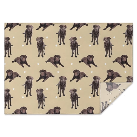 Cute Labrador Rectangle Tablecloth 60"x84",Waterproof Polyester Rectangle Table Cloth, Wipeable Spillproof Polyester Tablecloth for Dining, Camping, Indoor and Outdoor
