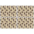 thumbnail image 1 of Cute Labrador Summer Placemats Table Placemats Set Of 4-Linen Kitchen Washable Placemats Table Mats 11.8"x17.7"Non-Slip Heat Resistant, 1 of 6