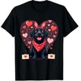 thumbnail image 1 of Cute Labrador Valentine’s Day Dog Mom - Funny Black Labrador Graphic Crew Neck Short Sleeve T-Shirts (Men's, Women's), 1 of 4