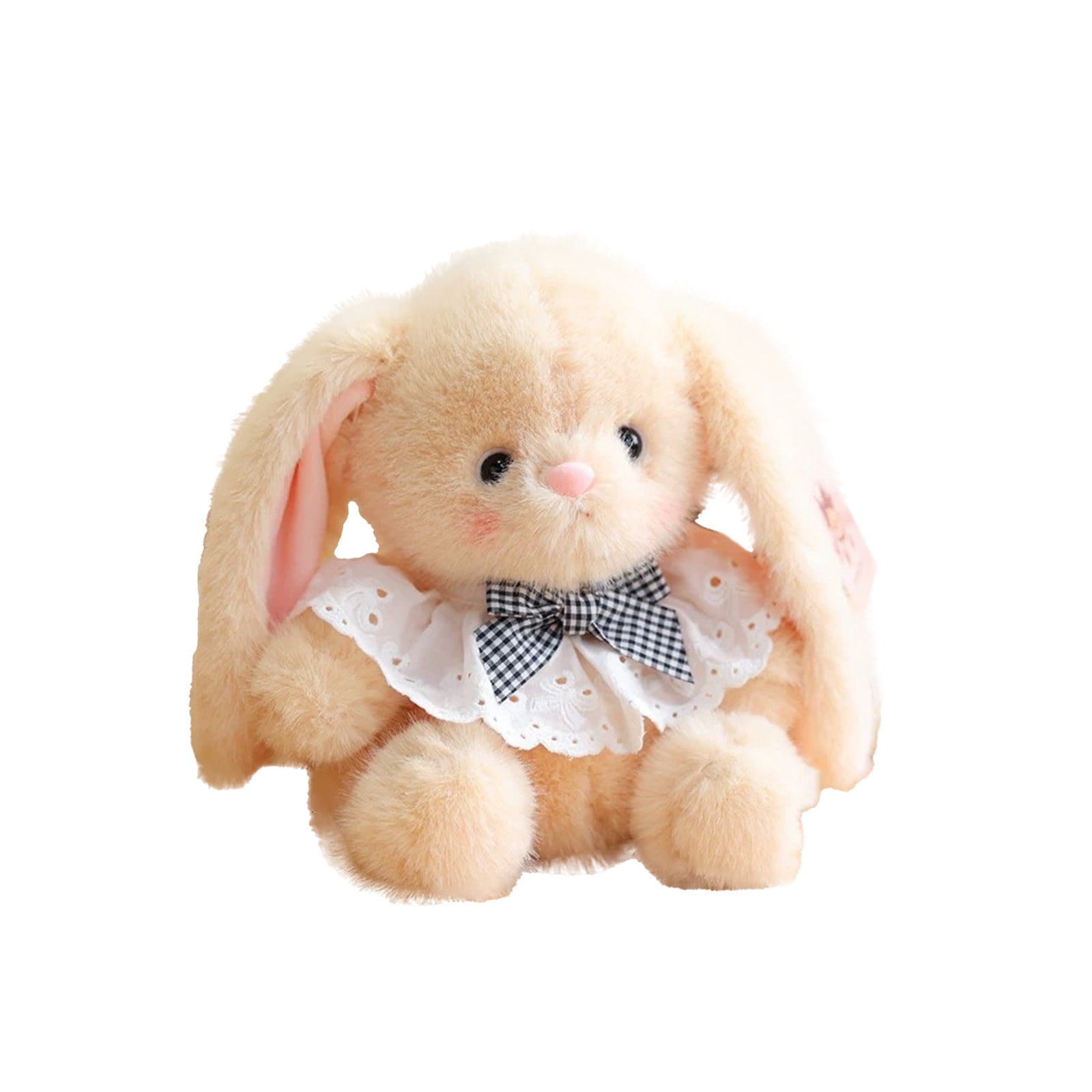 Cute Lace Bow Bunny Plush Toy, White, Easter Gift & Home Decor ...
