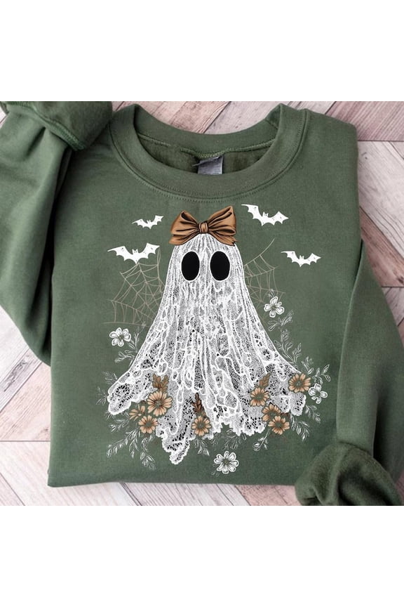 Cute Lace Ghost Shirt, Boo In Boojee Halloween Shirt, Halloween Boo Lace Bow Shirt, Boo Ghost Shirt, Cute Boo Halloween Shirt for Women and Kids