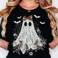 thumbnail image 1 of Cute Lace Ghost T-shirt, Boo In Boojee, Halloween Boo Lace Bow Shirt, Halloween Shirt, Boo Ghost Shirt , Cute Boo Halloween TH140603, 1 of 5