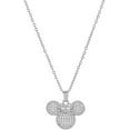 thumbnail image 1 of Cute Lady Mouse Pendant Necklace for Women Surgical Stainless Steel Hypoallergenic Crystal Choker Chain Adjustable Comfortable Dainty Anniversary Birthday Holiday Jewelry, 1 of 12