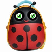 Cute Ladybug Cartoon Hard Shell School Bag, Waterproof Lightweight Smart LED Digital Display
