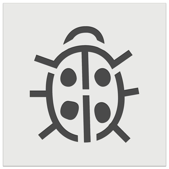 Cute Ladybug DIY Cookie Wall Craft Stencil - 3.5 Inch
